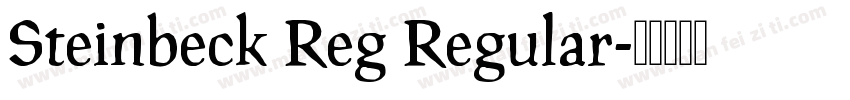 Steinbeck Reg Regular字体转换